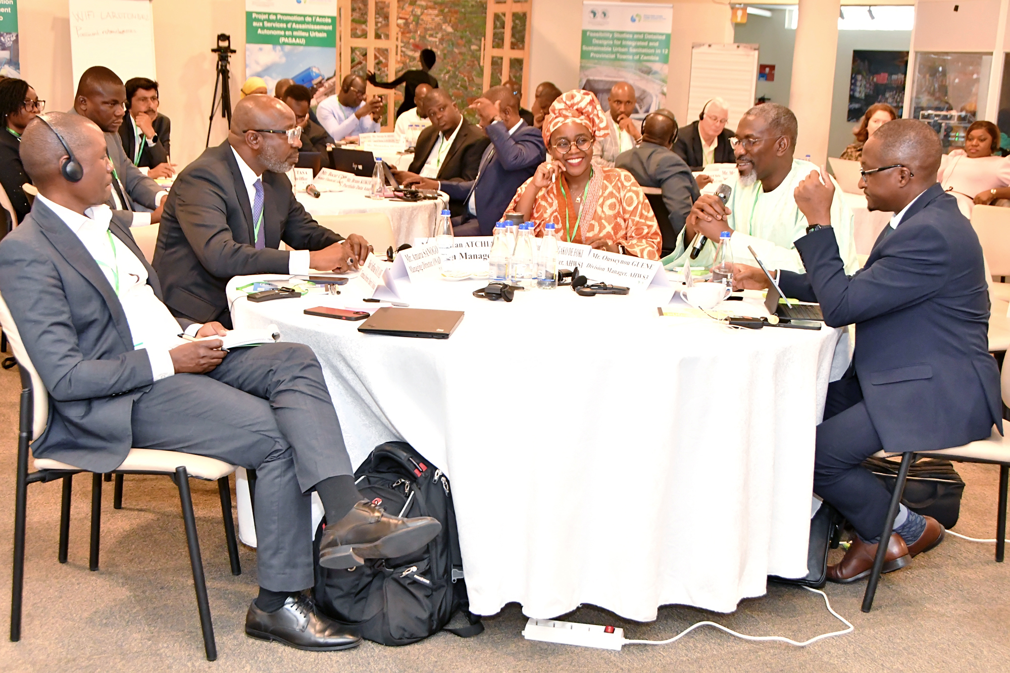 Participants at the Sanitation Learning Week in group discussion 